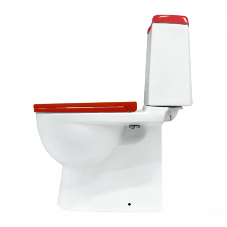 Унитаз Sanita Luxe Best Luxe SL DM Red BSTSLCC07110522 Белый/ с бачком и красным сиденьем Микролифт